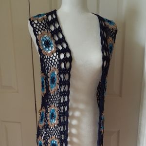Crochet Long Vest